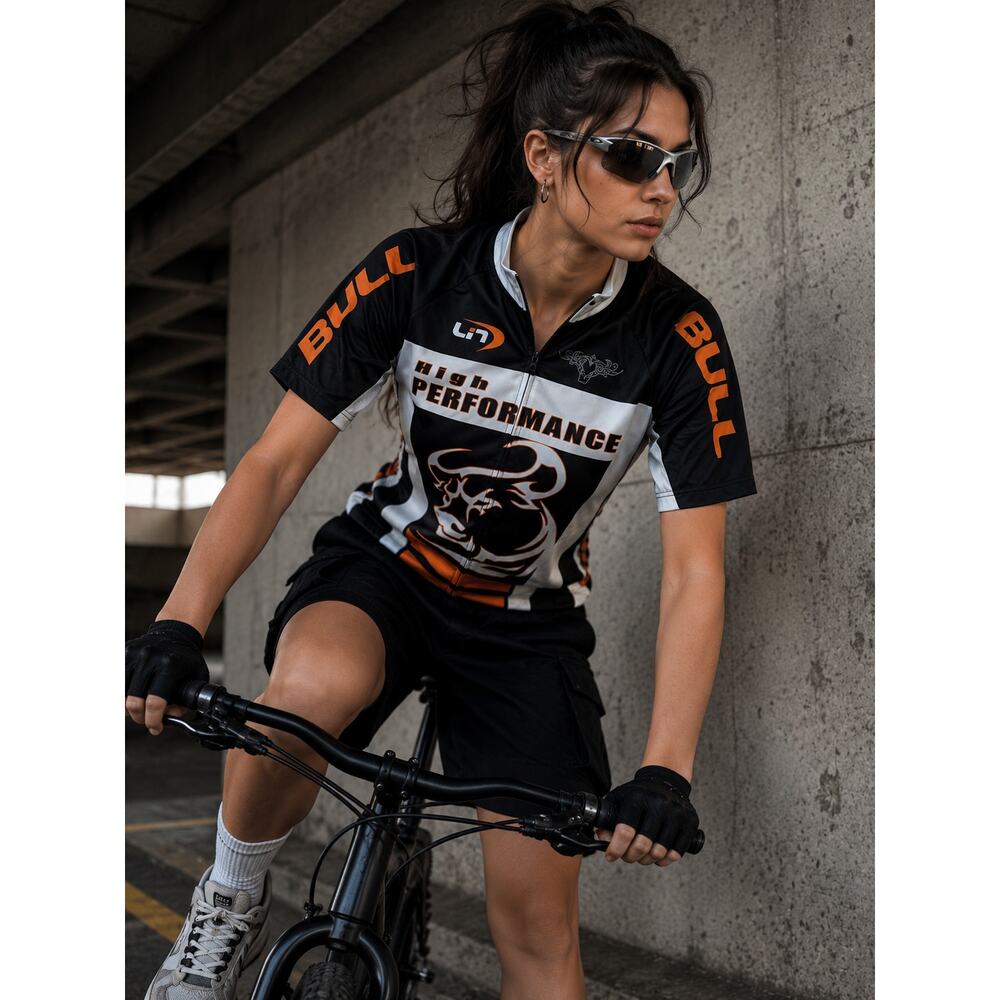 Li-Ning High Performance Cycling Jersey NWT Bull Graphic Mens Medium
